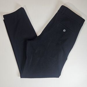 Zara Chino Pants Womens‎ 31 Black Minimalist Goth Business Casual Straight Leg